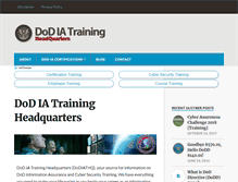 Tablet Screenshot of dodiatraininghq.com